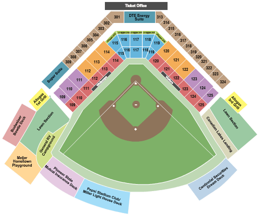 LMCU Ballpark seating chart