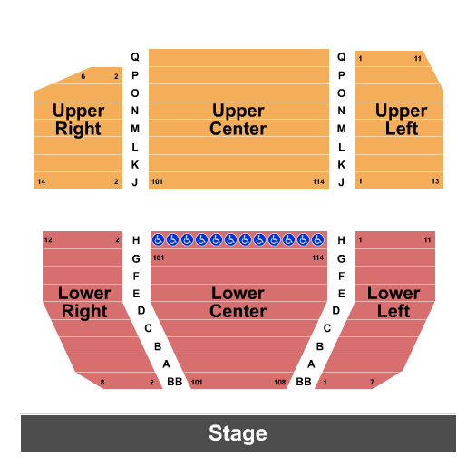 Lohrey Stage At Theatre Memphis seating chart