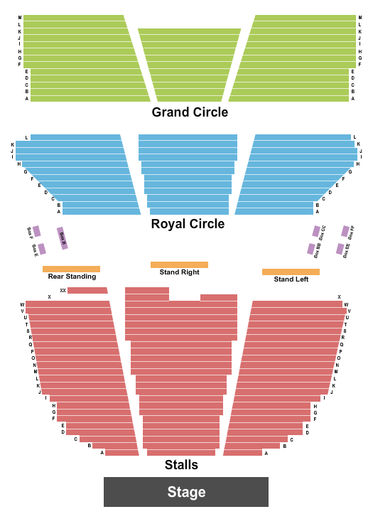 London Palladium seating chart