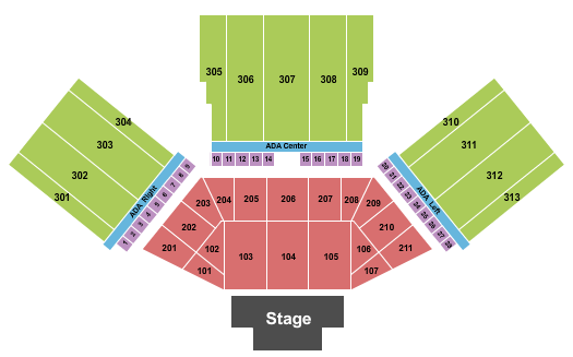 Long Beach Amphitheater seating chart