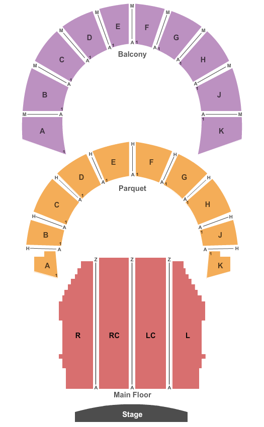 Lowell Memorial Auditorium seating chart