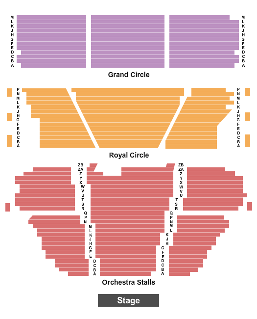 Lyceum Theatre - London seating chart