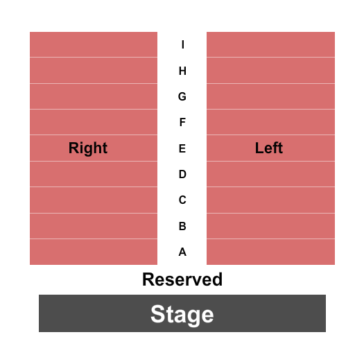 MAC Grosh Performance Hall seating chart