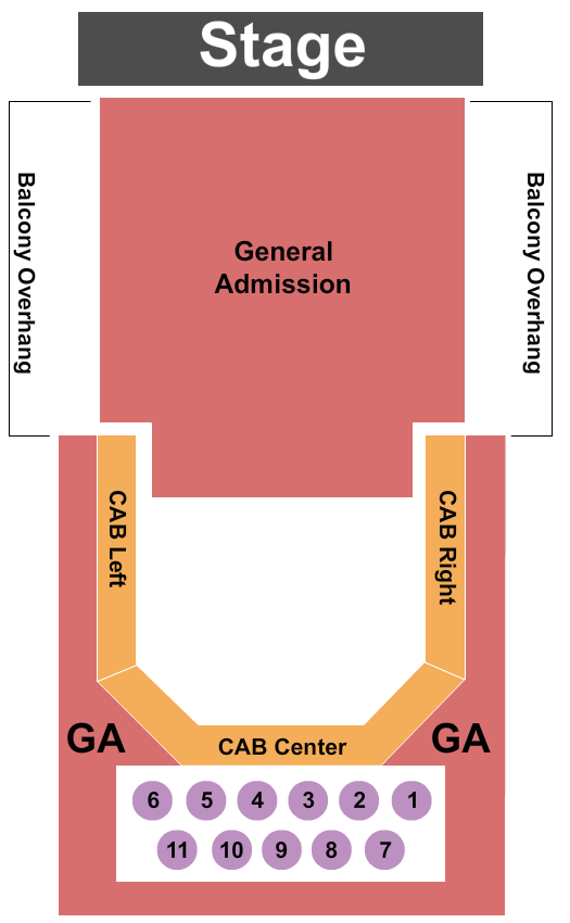 Madrid Theatre seating chart