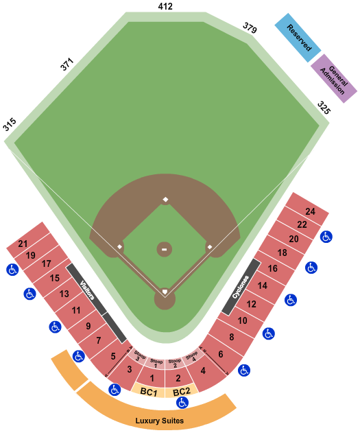 Maimonides Park seating chart