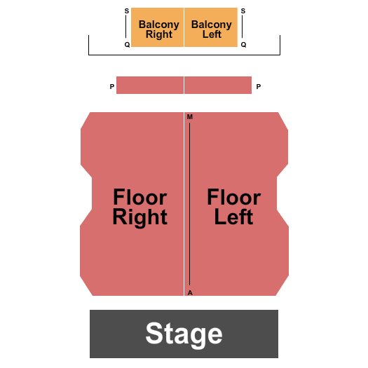 Main Stage at The Mansfield Playhouse seating chart