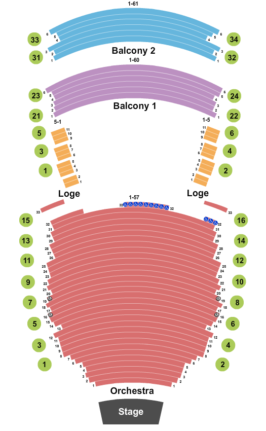 Manitoba Centennial Concert Hall seating chart