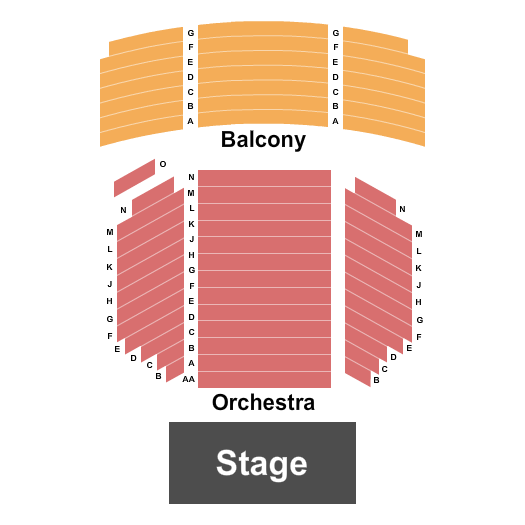 Marines Memorial Theatre seating chart