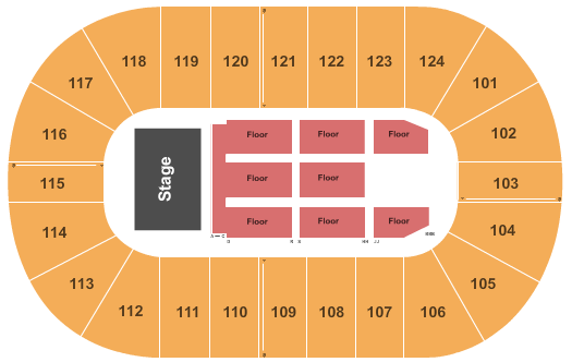 Mary Brown's Centre seating chart