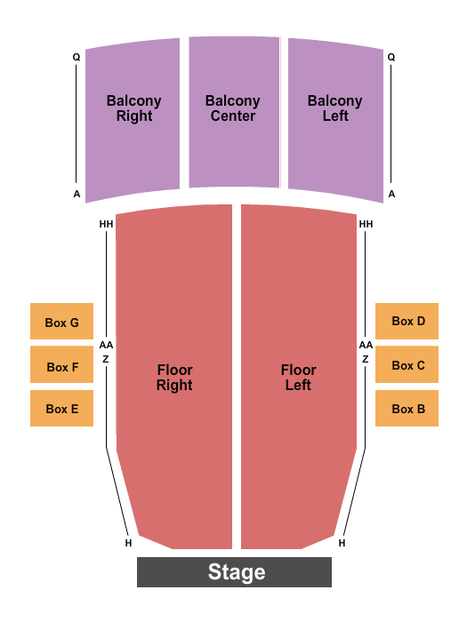 Masonic Jack White Theatre at the Masonic Temple seating chart