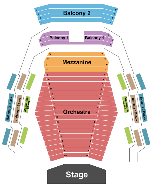 Max Bell Theatre seating chart