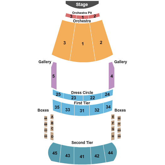 McCaw Hall seating chart