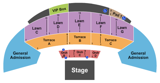 McGrath Amphitheatre seating chart