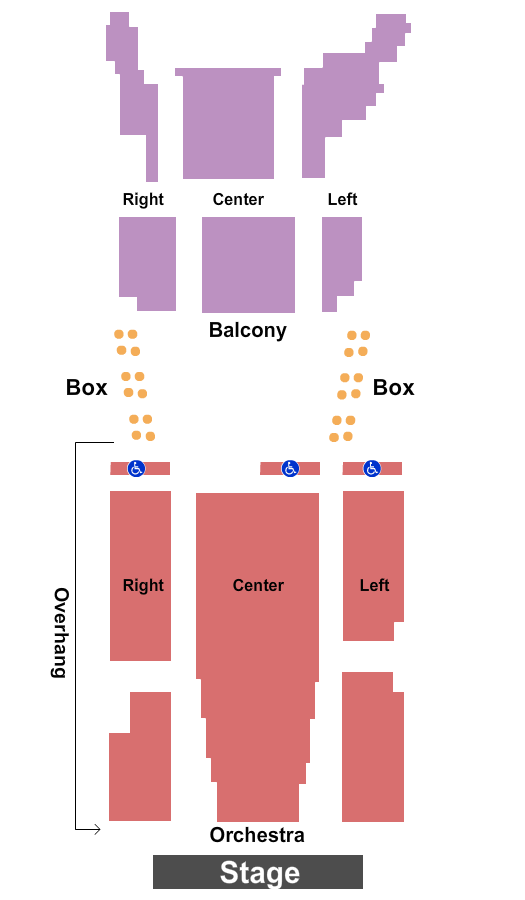 McPherson Playhouse seating chart