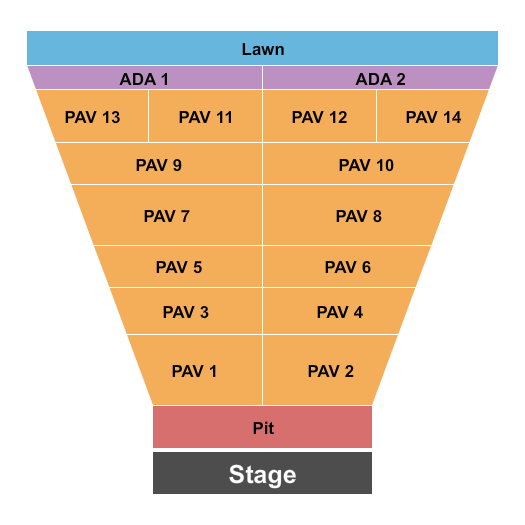 Meadow Brook Amphitheatre seating chart