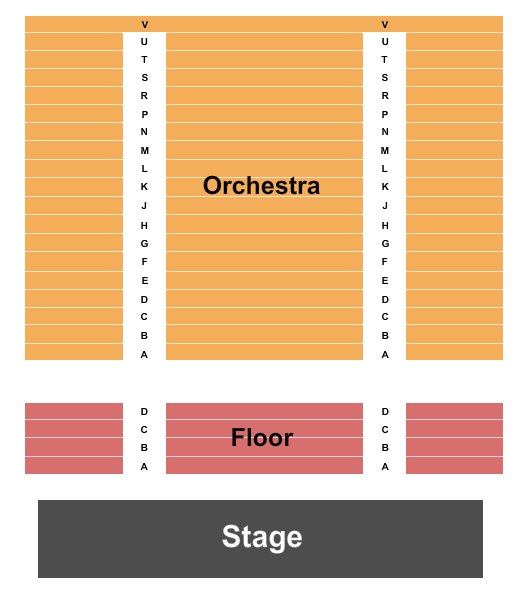 Memminger Auditorium at Festival Hall seating chart