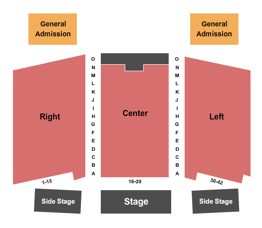 Meramec Music Theatre seating chart