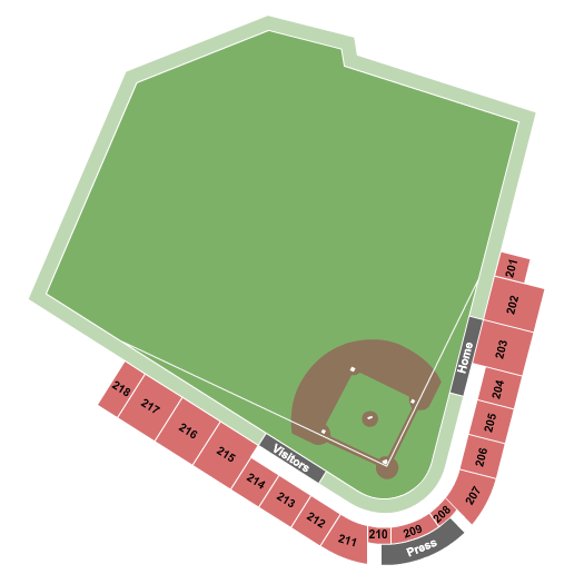 Meritus Park seating chart
