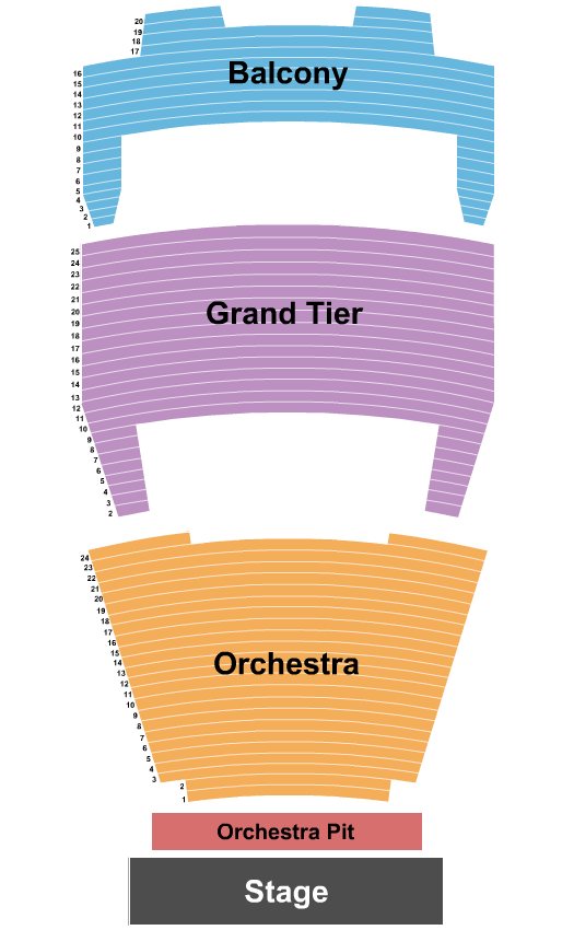 Miller Auditorium - Western Michigan University seating chart