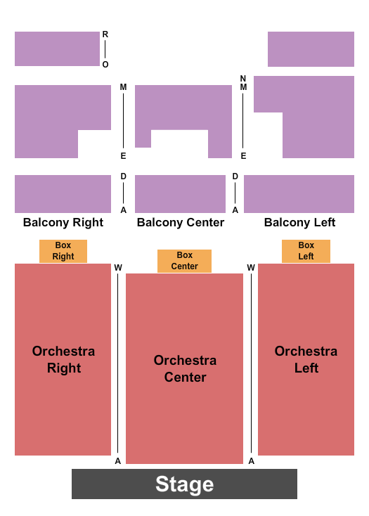 Miller Theater - GA seating chart