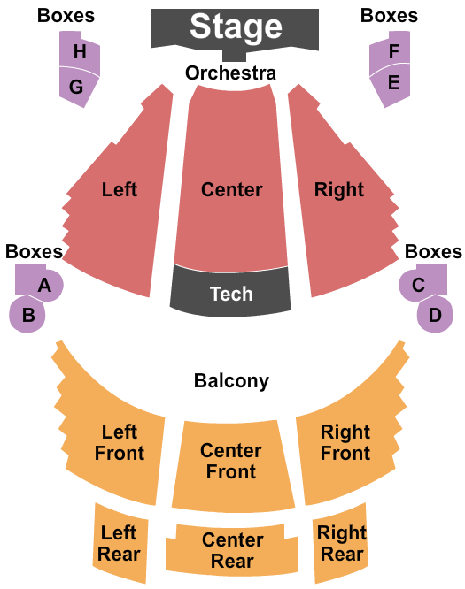Mishler Theatre seating chart