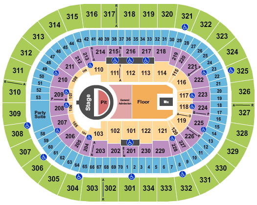 Moda Center at the Rose Quarter seating chart
