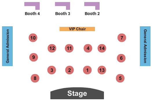 Modern Showrooms at Alexis Park seating chart