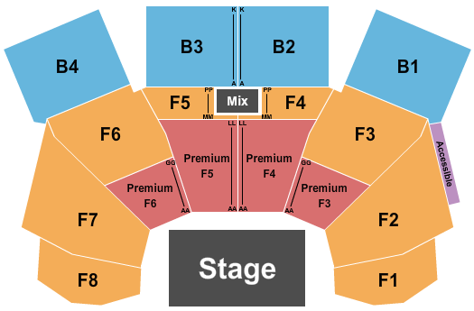 Molson Canadian Centre at Casino New Brunswick seating chart