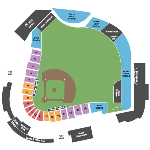 Momentum Bank Ballpark seating chart
