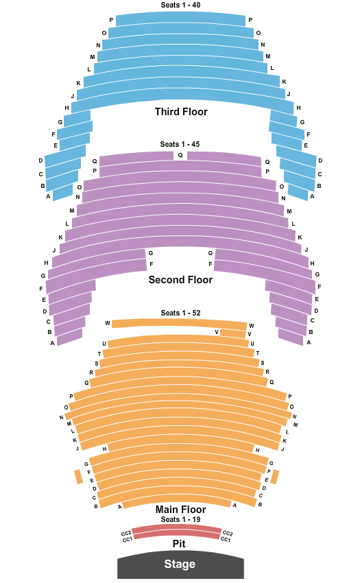 Monfort Concert Hall At Union Colony Civic Center seating chart