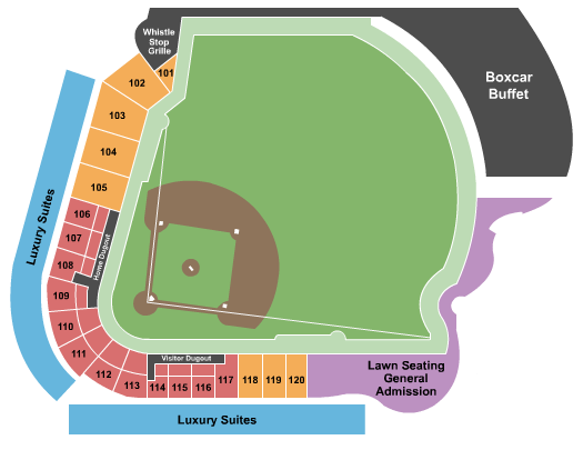 Montgomery Riverwalk Stadium seating chart