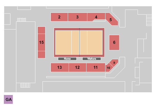 Morgan Family Arena seating chart
