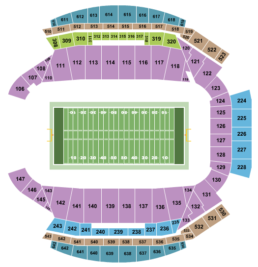 Mosaic Stadium seating chart