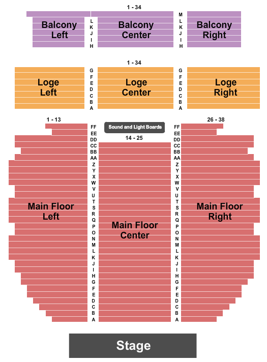 Mount Baker Theatre seating chart
