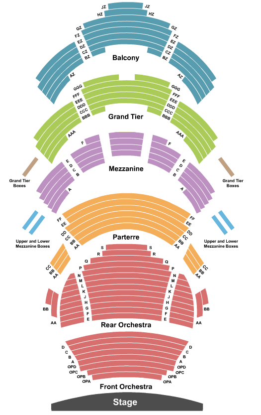 Muriel Kauffman Theatre - Kauffman Center for the Performing Arts seating chart