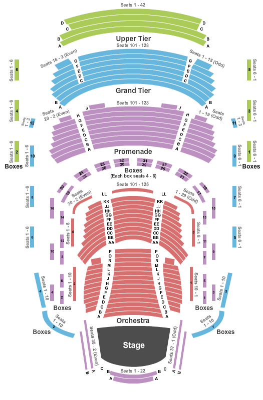 Music Center At Strathmore seating chart