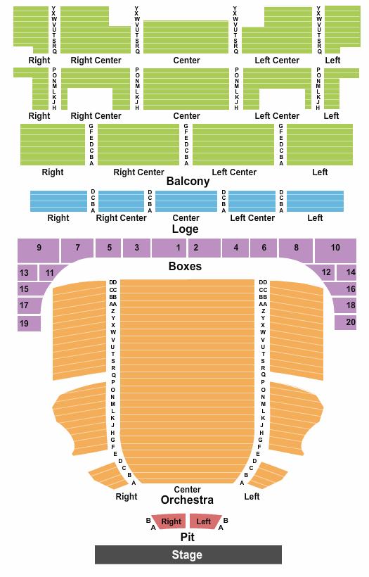 Music Hall Kansas City seating chart