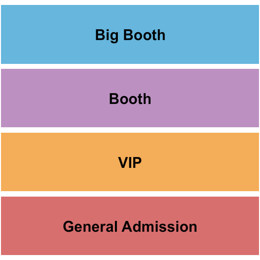 Nate Jackson's Super Funny Comedy Club seating chart