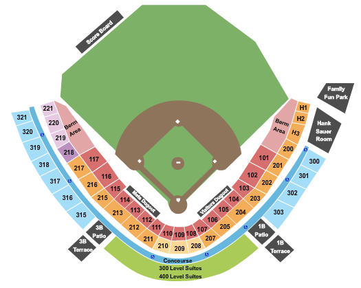 NBT Bank Stadium seating chart