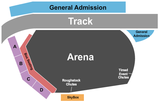 Nebraska's Big Rodeo seating chart