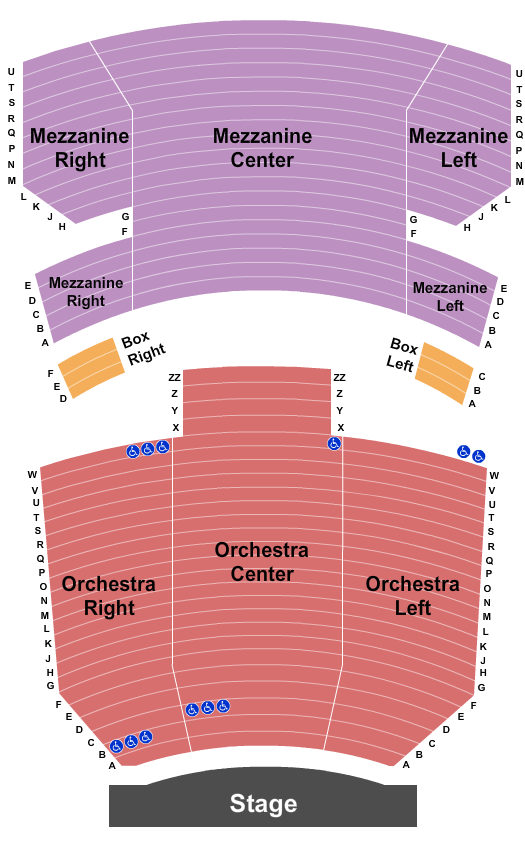 Neil Simon Theatre seating chart