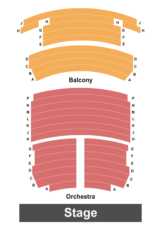 Neptune Fountain Hall Theatre seating chart