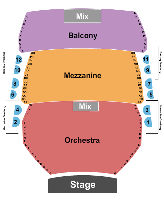 New Amsterdam Theatre seating chart