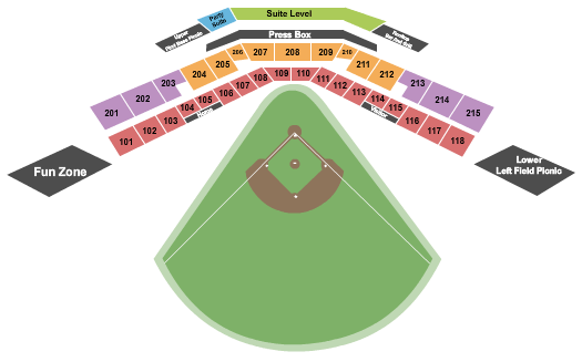 New Britain Stadium seating chart