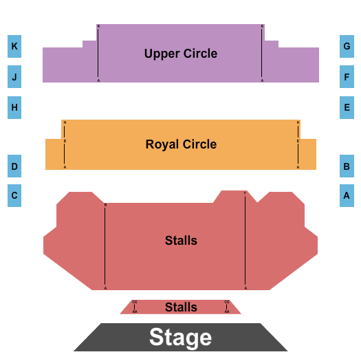 New Victoria Theatre seating chart