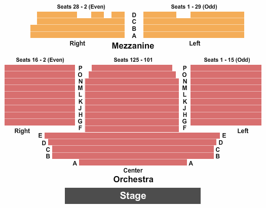 New World Stages: Stage 3 seating chart