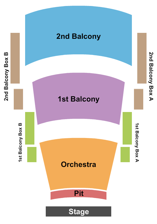 Newmark Theatre seating chart