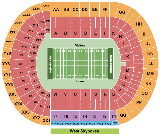 Neyland Stadium seating chart