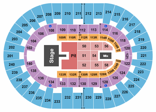 North Charleston Coliseum seating chart