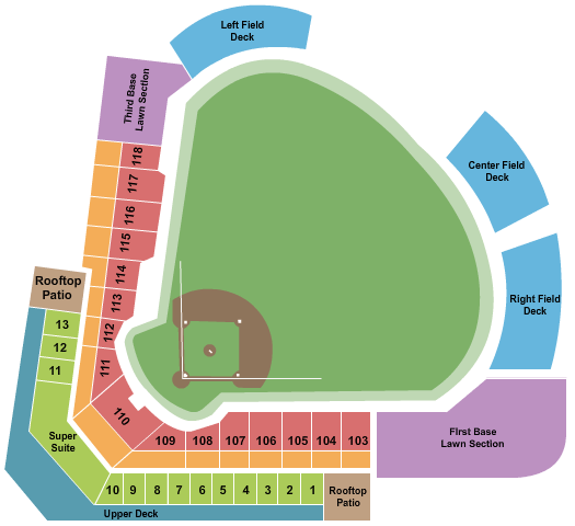 Northwestern Medicine Field seating chart